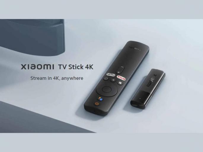 Xiaomi tv stick 4k launch with dolby vision and android tv 11 details | तुमच्या जुन्या टीव्हीला स्मार्ट बनवण्यासाठी आली Xiaomi TV Stick 4K; केबल सोडून बघा नेटफ्लिक्स आणि अॅमेझॉन प्राईम Xiaomi tv stick 4k launch with dolby vision and android tv 11 details | तुमच्या जुन्या टीव्हीला स्मार्ट बनवण्यासाठी आली Xiaomi TV Stick 4K; केबल सोडून बघा नेटफ्लिक्स आणि अॅमेझॉन प्राईम