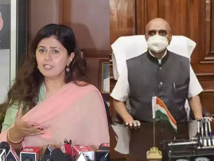 Pankaja munde got late information about Bhagvat Karad's swearing of Modi cabinet expanion | Pankaja munde: ...तर भागवत कराडांच्या शपथविधीला गेले असते; पंकजा मुंडेना 'एकाच' गोष्टीचे शल्य Pankaja munde got late information about Bhagvat Karad's swearing of Modi cabinet expanion | Pankaja munde: ...तर भागवत कराडांच्या शपथविधीला गेले असते; पंकजा मुंडेना 'एकाच' गोष्टीचे शल्य