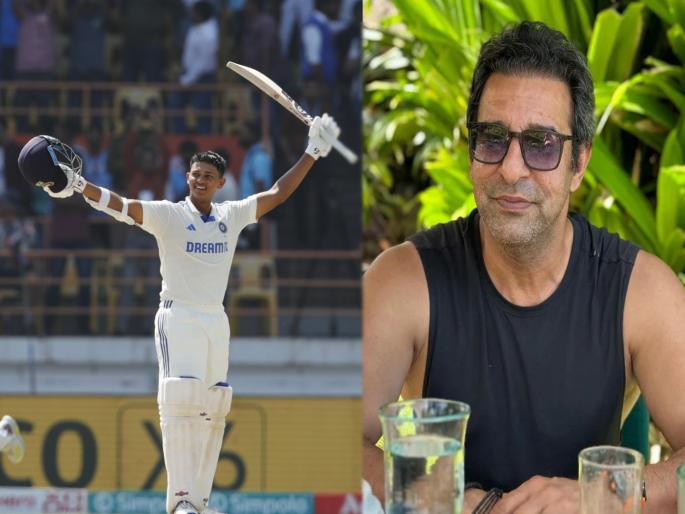pakistan former cricketer wasim akram said, Yashasvi Jaiswal has equaled my world record of 12 SIXES but my record didn't get broken   | यशस्वीने १२ षटकार मारले असले तरी तो माझा रेकॉर्ड तोडू शकला नाही - वसीम अक्रम