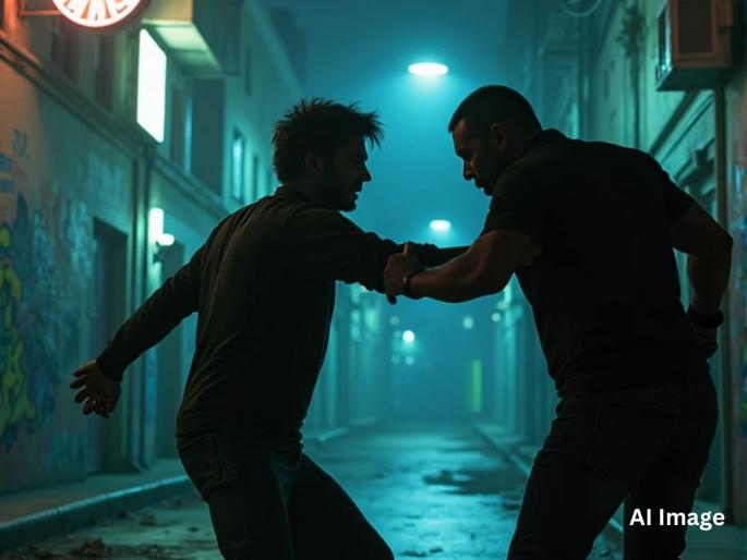 Migrant Worker From Madhya Pradesh Beaten In Surat, Forced To Lick Attackers Feet On Video | Crime: चाकूचा धाक दाखवून परप्रांतीय कामगाराला मारहाण; पाय चाटण्यास भाग पाडले! Migrant Worker From Madhya Pradesh Beaten In Surat, Forced To Lick Attackers Feet On Video | Crime: चाकूचा धाक दाखवून परप्रांतीय कामगाराला मारहाण; पाय चाटण्यास भाग पाडले!