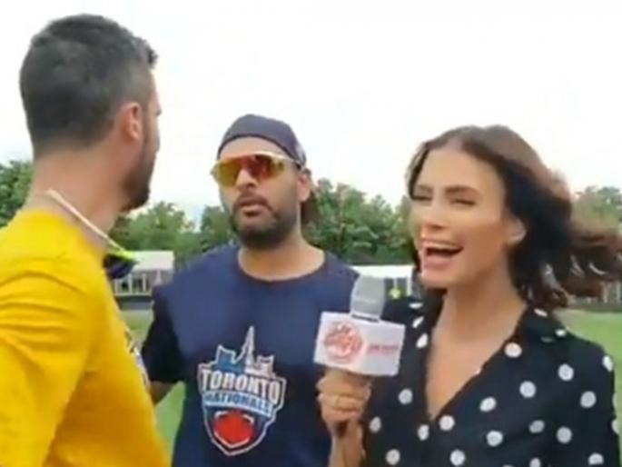 Erin Holland blames Yuvraj Singh after a fan questions about her wedding with Ben Cutting | चाहत्यानं प्रश्न विचारला अन् तिनं युवराज सिंगवर फोडलं खापर, नेमकं झालं तरी काय?