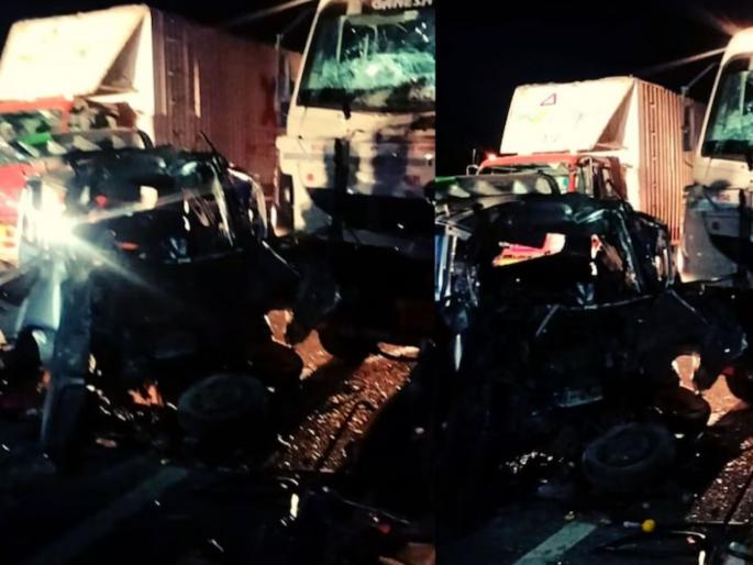 road accident in jhalawar collision between van and truck trolley 9 people lost their lives | भीषण अपघात! लग्नावरुन परत येताना काळाचा घाला; व्हॅन-ट्रकची धडक, 9 जणांचा मृत्यू road accident in jhalawar collision between van and truck trolley 9 people lost their lives | भीषण अपघात! लग्नावरुन परत येताना काळाचा घाला; व्हॅन-ट्रकची धडक, 9 जणांचा मृत्यू