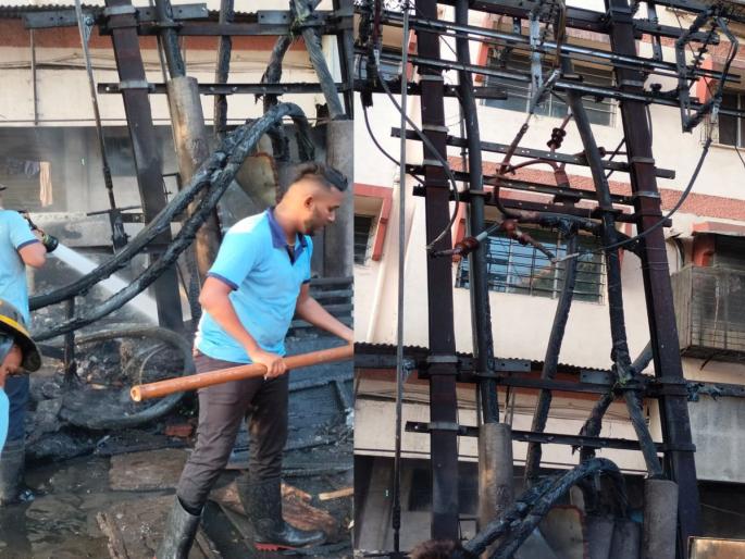 Power outage in Dombivli due to fire in garbage dumped near Rohitra | डोंबिवलीत रोहित्राजवळ टाकलेल्या कचऱ्याला आग लागल्याने वीज खंडित Power outage in Dombivli due to fire in garbage dumped near Rohitra | डोंबिवलीत रोहित्राजवळ टाकलेल्या कचऱ्याला आग लागल्याने वीज खंडित