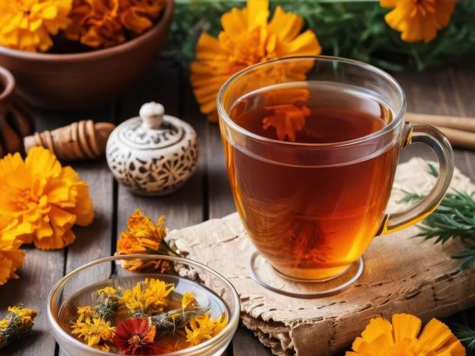Navratri 2025: Drink marigold flower tea during Navratri, get healthy eyes, blood purification and smooth skin | Navratri 2025: नवरात्रीत प्या झेंडूच्या फुलांचा चहा, मिळवा निरोगी डोळे, रक्तशुद्धी आणि नितळ त्वचा