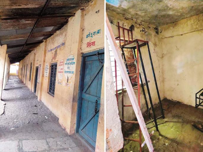 Walls cracked, roofs began to leak; How to start school? | भिंतीला भेगा पडल्या, छत गळू लागले; शाळा भरवायची कशी? विद्यार्थी शिकणार कधी? Walls cracked, roofs began to leak; How to start school? | भिंतीला भेगा पडल्या, छत गळू लागले; शाळा भरवायची कशी? विद्यार्थी शिकणार कधी?