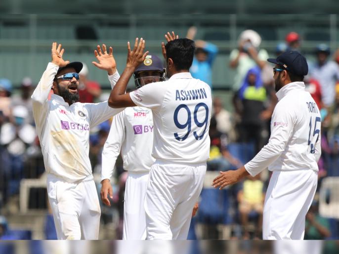 IND vs ENG, 2nd Test : R Ashwin become the second-highest wicket-taker in Tests in India | India vs England, 2nd Test : इंग्लंडचा निम्मा संघ तंबूत, आर अश्विननं मोडला कपिल देव, हरभजन सिंग यांचा विक्रम IND vs ENG, 2nd Test : R Ashwin become the second-highest wicket-taker in Tests in India | India vs England, 2nd Test : इंग्लंडचा निम्मा संघ तंबूत, आर अश्विननं मोडला कपिल देव, हरभजन सिंग यांचा विक्रम
