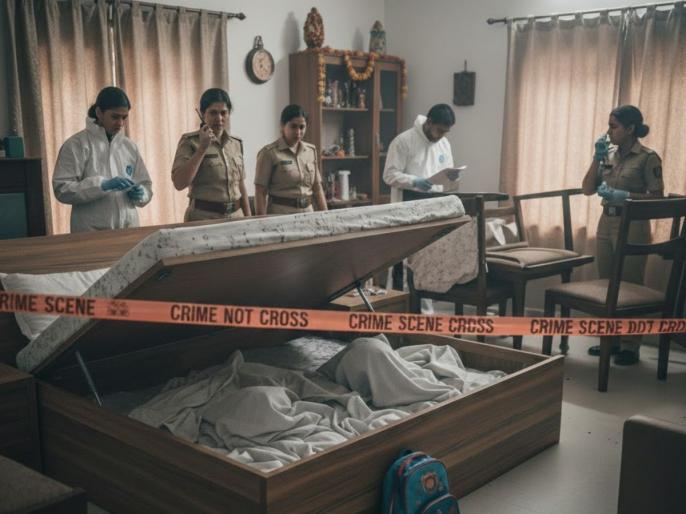 दिल्ली हादरली! बेडच्या बॉक्समध्ये सापडले माय-लेकीचे मृतदेह; 'डबल मर्डर'ने खळबळ
