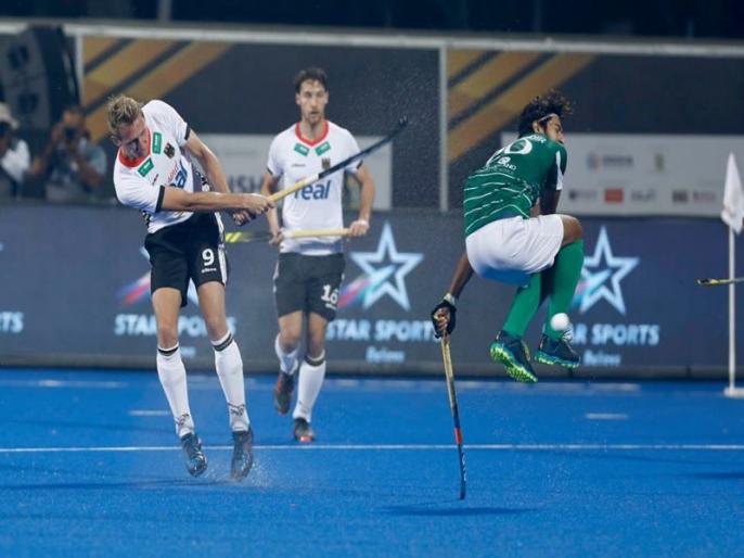 Hockey World Cup 2018: Pakistan beat Germany by 1-0 margin | Hockey World Cup 2018 : चांगला खेळ करुनही पाकिस्तानच्या वाट्याला पराभव Hockey World Cup 2018: Pakistan beat Germany by 1-0 margin | Hockey World Cup 2018 : चांगला खेळ करुनही पाकिस्तानच्या वाट्याला पराभव