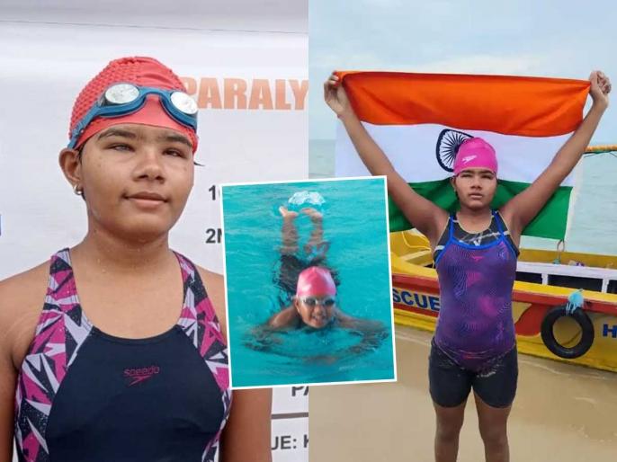 स्वप्न पाहण्यांसाठी डाेळ्यांची गरज नसते! नागपूरच्या ईश्वरी पांडेचा जलतरणात विश्वविक्रम - मोहिम फत्ते...