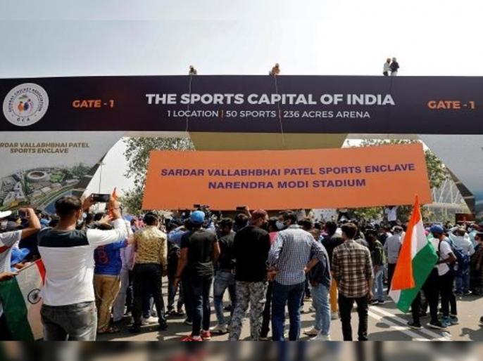 India vs England 3rd Test : Govt Clarifies Only Motera Stadium Renamed After PM Narendra Modi, Complex Continues to Have Sardar Patel's Name | India vs England 3rd Test : स्टेडियमला नरेंद्र मोदी यांच नाव देण्यावरून उद्भवला वाद; सरकार म्हणते, सरदार पटेल यांचंच नाव कायम, फक्त... India vs England 3rd Test : Govt Clarifies Only Motera Stadium Renamed After PM Narendra Modi, Complex Continues to Have Sardar Patel's Name | India vs England 3rd Test : स्टेडियमला नरेंद्र मोदी यांच नाव देण्यावरून उद्भवला वाद; सरकार म्हणते, सरदार पटेल यांचंच नाव कायम, फक्त...