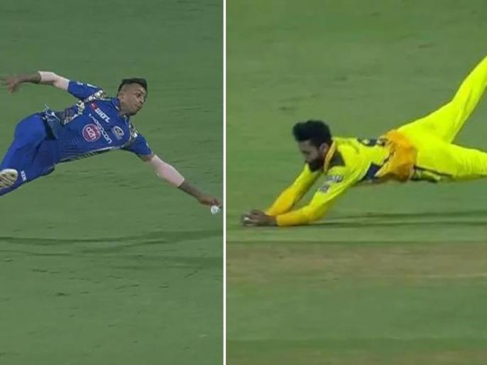 IPL 2021 if csk have ravindra jadeja then mumbai indians have hardik Pandya for best fielding | IPL 2021: तुमच्याकडे जड्डू, तर आमच्याकडे पांड्या; सोशल मीडियावर हार्दिकची हवा! IPL 2021 if csk have ravindra jadeja then mumbai indians have hardik Pandya for best fielding | IPL 2021: तुमच्याकडे जड्डू, तर आमच्याकडे पांड्या; सोशल मीडियावर हार्दिकची हवा!