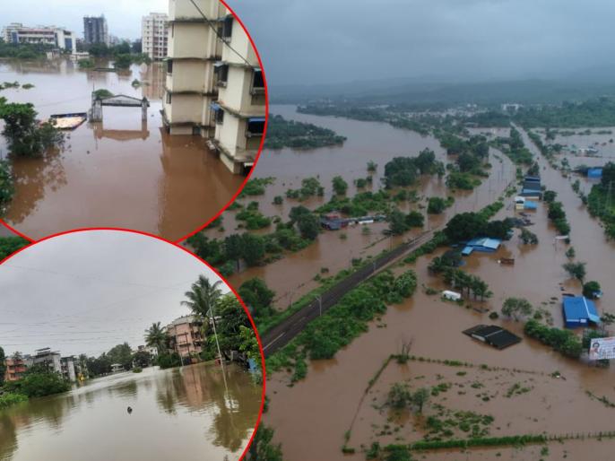 Thane rain update: Heavy rains cause flood in Badlapur area, roads ...