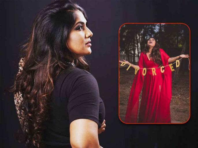 Tamil TV actress Shalini celebrates divorce with unique photoshoot ...