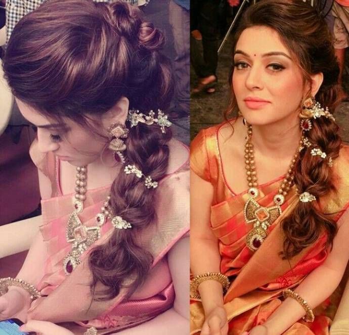 Modern Hairstyles For Traditional Saree Look