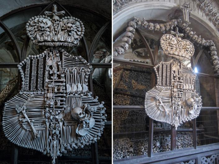 झुंबर, माळा अन् काय काय... तब्बल ४० हजार मानवी सांगाड्यांची सजावट