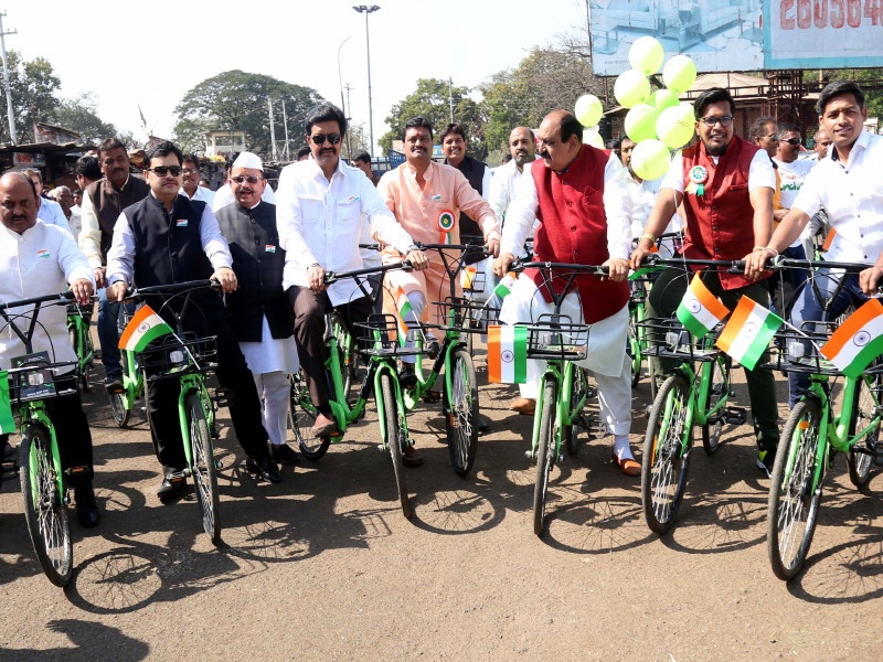 Bicycles run in Pune Cantonment; Smart City initiative, the scheme inaugurates | पुणे कँटोन्मेंटमध्येही धावणार सायकली; स्मार्ट सिटीचा उपक्रम, योजनेचे उद्घाटन