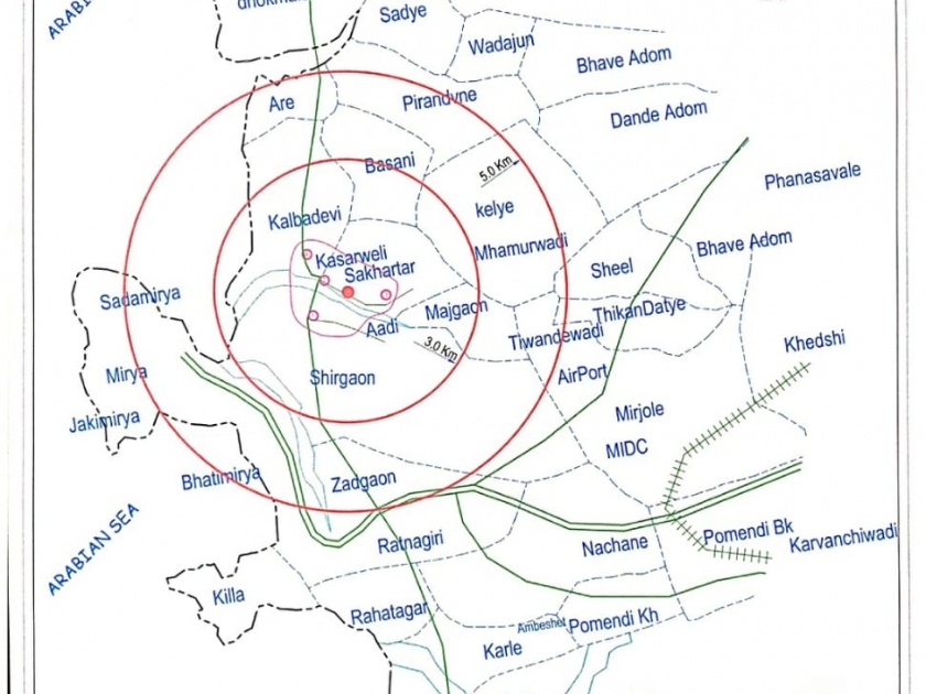 Corona in ratnagiri: Map of the restricted area at Sakhtar | Corona in ratnagiri :साखरतर येथील प्रतिबंधित परिसराचा नकाशा तयार