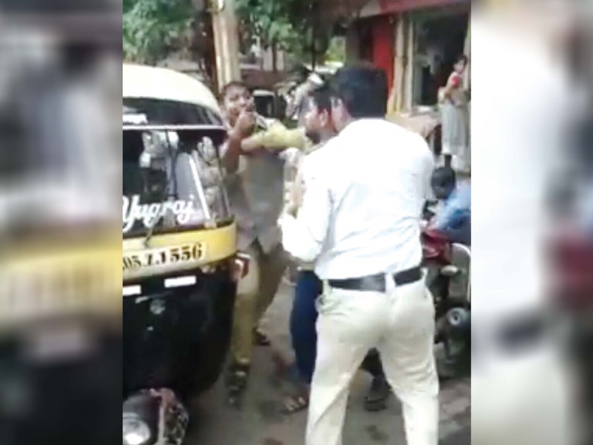 The rickshaw driver, chopped off from Sangli police, fled from Thane | रिक्षाचालकास सांगली पोलिसांकडून चोप, ठाण्यातून पलायन भोवले