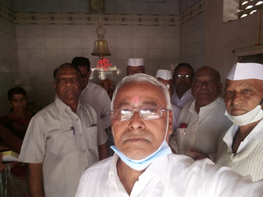 Kekan as the President of Ojhar's Jayamalhar Senior Citizens Association | ओझरच्या जयमल्हार ज्येष्ठ नागरिक संस्थेच्या अध्यक्षपदी केकाण