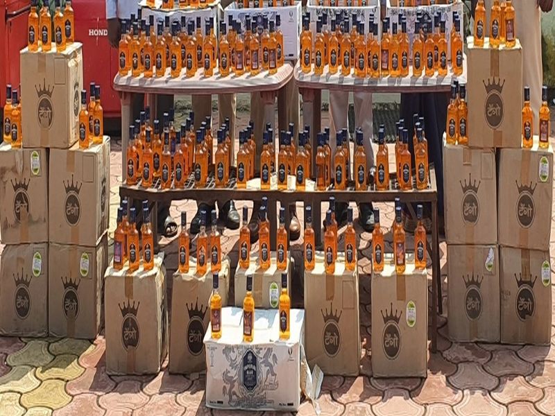 Large stock of domestic and foreign liquor seized in Shirpur taluka | शिरपूर तालुक्यात देशी-विदेशी मद्याचा मोठा साठा जप्त