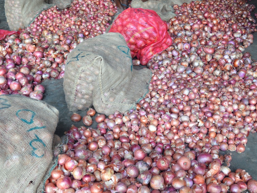  Onion yields of 2 rupees kg, Sitafala increased | कांदा ७० रुपये किलो, सीताफळाची आवक वाढली
