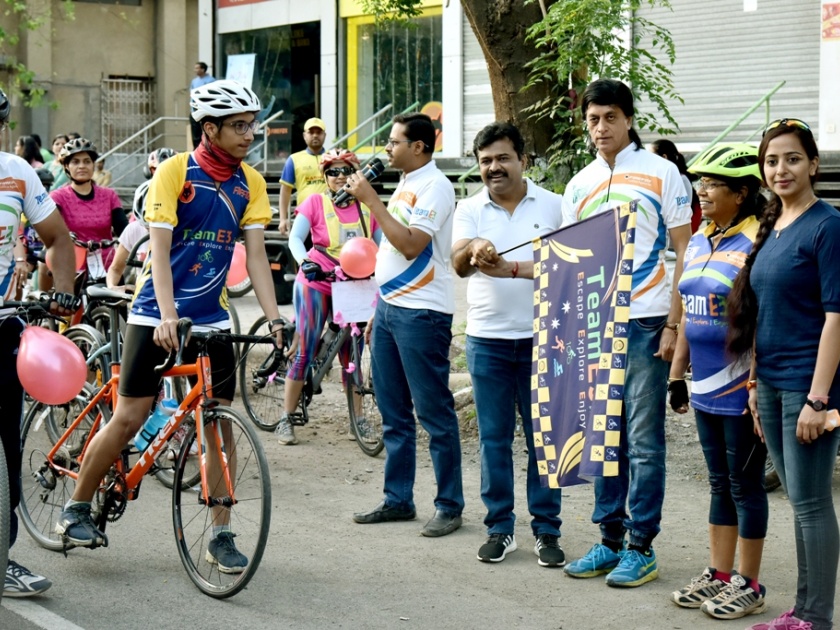 nashik,cycling,rides,for,women; dishwas,women's,ycle,rally | महिलांसाठी सायकलिंग राईडस्;दिडशे महिलांची सायकल रॅली