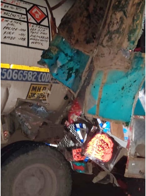 One killed in triple accident in Rahu Ghat | राहुड घाटात तिहेरी अपघातात एक ठार