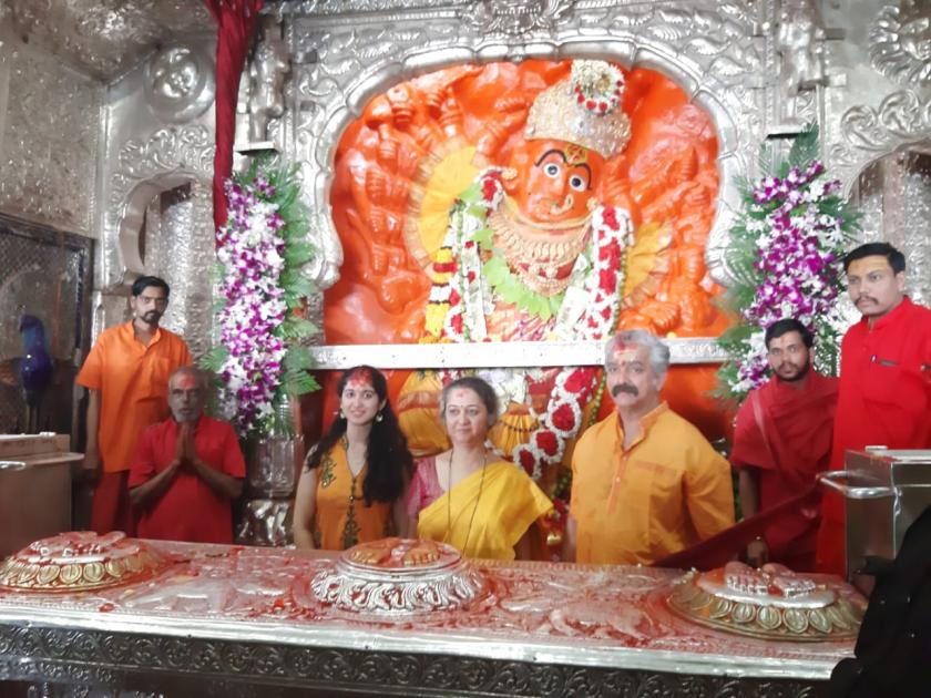 Goddess Maha Puja for the Lal Panchami on Saptashringa | सप्तश्रृंगगडावर ललिता पंचमीनिमित्त देवीची महापुजा