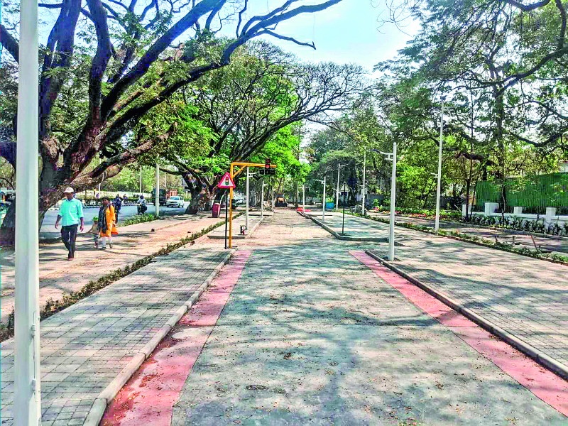 'Traffic Park' is being developed at Aundh |  औंध येथे साकारला जातोय ‘ट्रॅफिक पार्क’