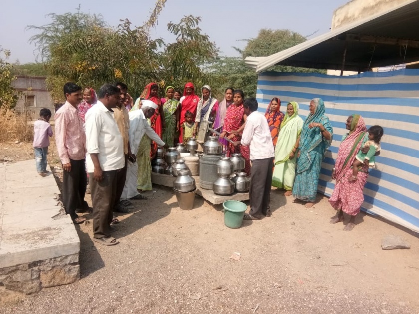 Rapid water shortage at Changsali in Baglan taluka | बागलाण तालुक्यातील तरसाळी येथे तीव्र पाणीटंचाई