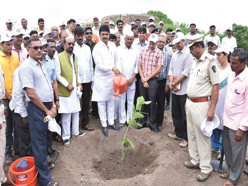 Each plant should be planted for environmental conservation: Minister Ram Shinde | पर्यावरण संवर्धनासाठी प्रत्येकाने झाडे लावावीत : पालकमंत्री राम शिंदे