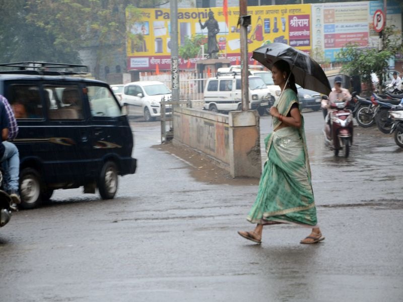 Rainfall everywhere in Dhule district | धुळे जिल्ह्यात सर्वत्र पाऊस
