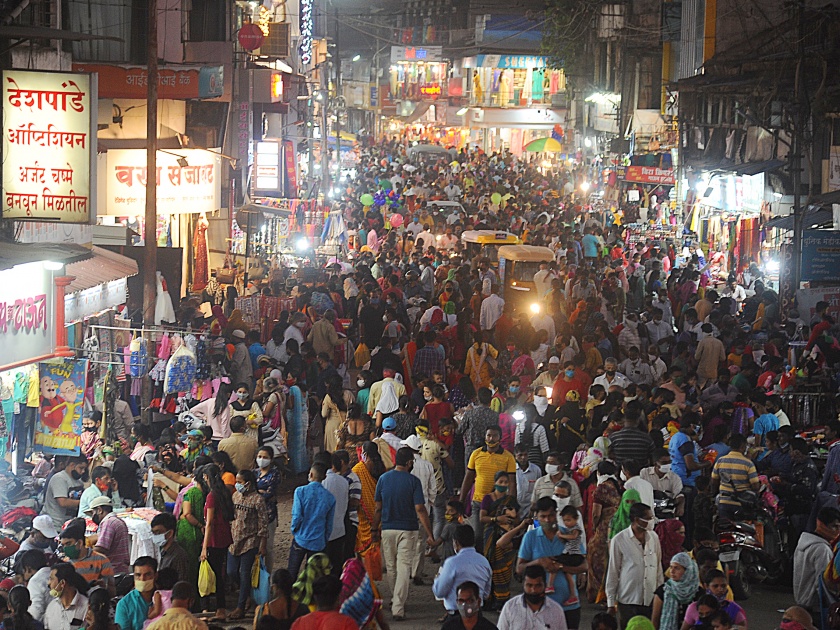Mahadwar is crowded again - shopping in the Saturday market is in full swing | महाद्वार पुन्हा गर्दीने फुलला, शनिवारच्या बाजारात खरेदीला उधाण