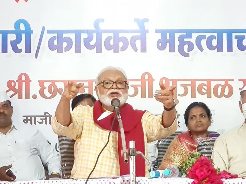 Bhujbal says to new government, 'Nanda is happy' | भुजबळ नव्या सरकारला म्हणाले,‘ नांदा सौख्य भरे’