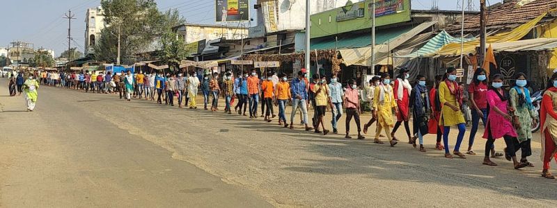 Etapalli residents protest Naxal week | एटापल्लीवासीयांनी केला नक्षल सप्ताहाचा निषेध