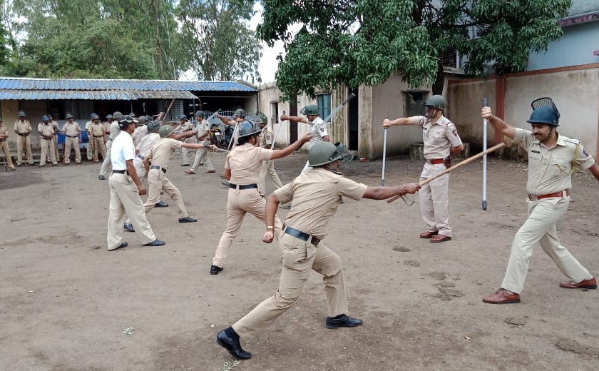  Police's Mockadrial for Ganeshotsav | गणेशोत्सवासाठी पोलिसांचे मॉकड्रील