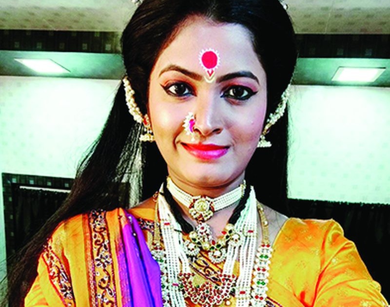 A young woman from Khamgaon role of Saptashrungi Devi in the series | खामगावची तरूणी साकारतेय मालिकेत सप्तश्रृंगी देवीची भूमिका