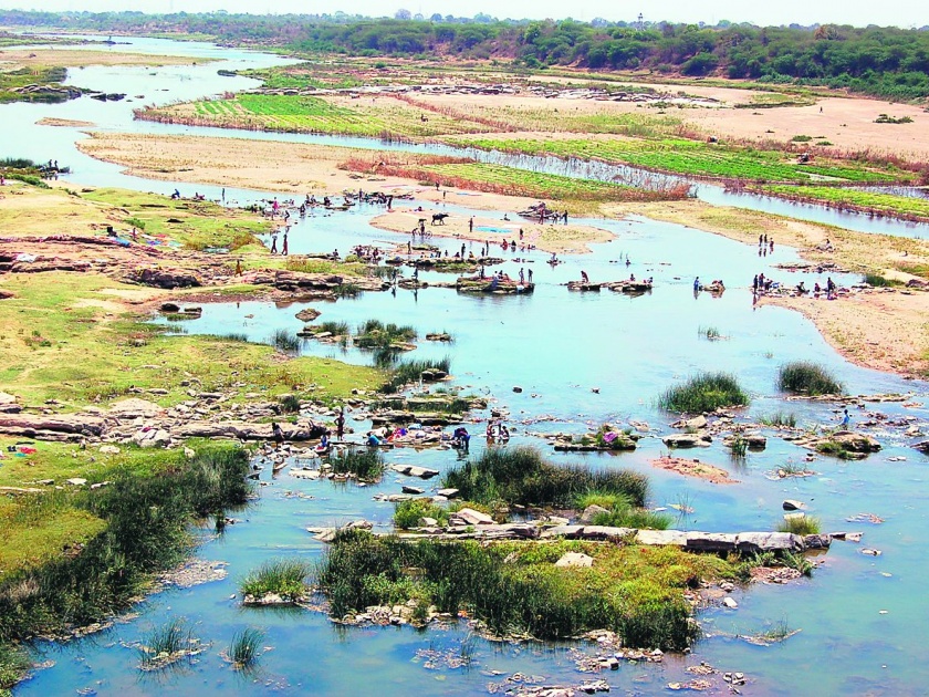 The water level of Kanhan river of Nagpur has decreased before summer | नागपूरनजिकच्या कन्हान नदीचा जलस्तर उन्हाळ्यापूर्वीच घटला