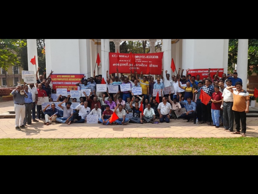 Kadamba workers strike continues for seventh day, demands still ignored | कदंब कर्मचाऱ्यांचे सातव्या दिवशीही धरणे सुरूच, मागण्यांकडे अद्यापही दुर्लक्षच