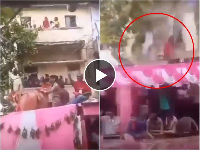 10 to 15 people were injured as a balcony of a building collapsed during Jagannath Rath Yatra in Gujarat's Ahmedabad  | अहमदाबादमध्ये जगन्नाथ रथयात्रेदरम्यान भीषण अपघात; बाल्कनी कोसळल्याने १५ जण जखमी