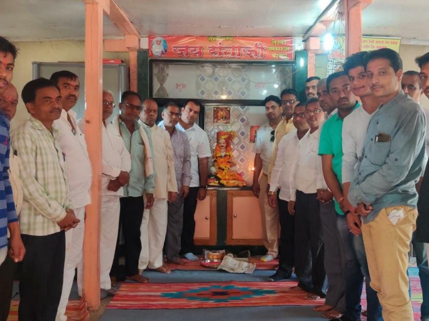 Sant Santaji Jagannade Maharaj Jayanti celebrations at Raver | रावेर येथे संत संताजी जगनाडे महाराज जयंती उत्साहात