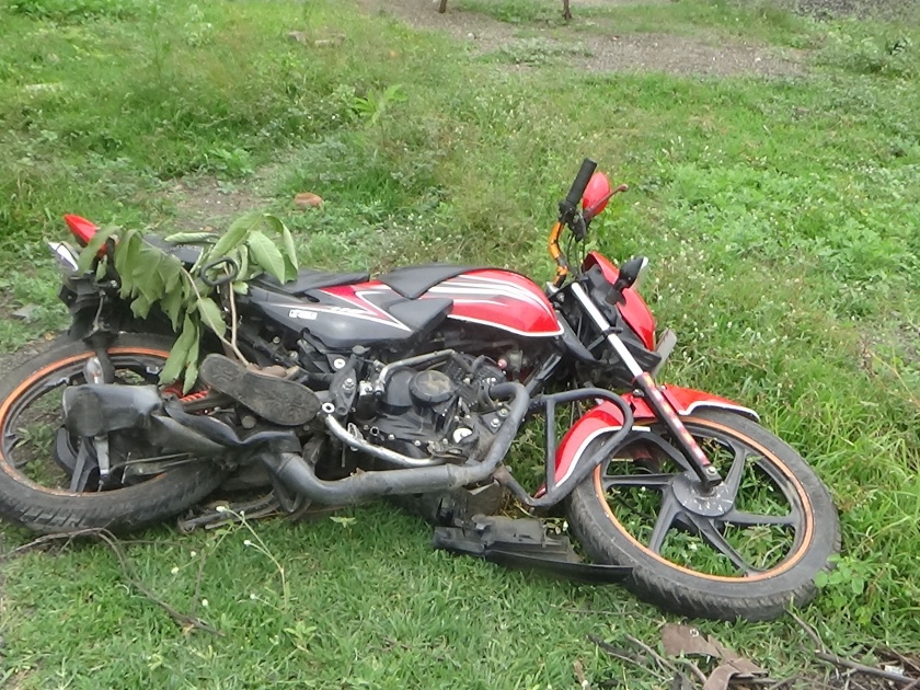 Truck hit motorcycle in Patur Ghat, woman killed, husband serious | पातूर घाटात मोटारसायकलला ट्रकची धडक, महिला ठार, पती गंभीर