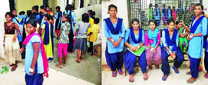 Poisoning for 57 girl students of government ashram school | शासकीय आश्रमशाळेच्या ५७ विद्यार्थिनींना विषबाधा
