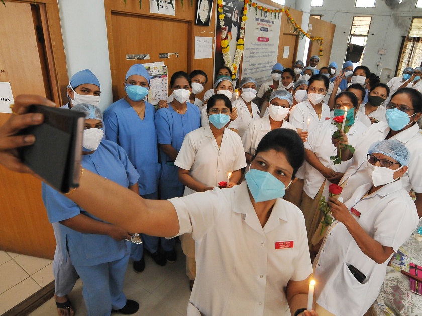 Community salute to the service of the nurses | CPR Hospital Kolhapur : परिचारिकांच्या सेवेला समाजाचा सलाम