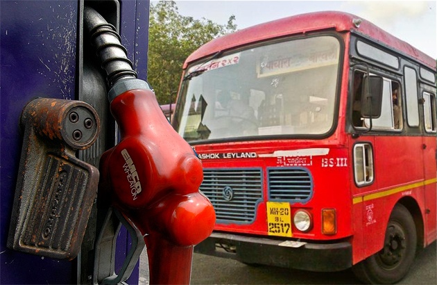 Lack of diesel, returning from bus half of Majalgaon, Nanded | डिझेलअभावी माजलगाव, नांदेडच्या बस अर्ध्यातून परत