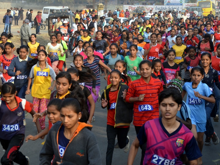 Responses to the Jazzu Jayanti Marathon Tournament in Parbhani | परभणीत जिजाऊ जयंतीनिमित्त मॅरेथॉन स्पर्धेला प्रतिसाद