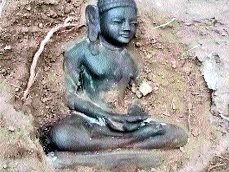  The old idol of Lord Adinath was found | भगवान आदिनाथांची पुरातन मूर्ती सापडली