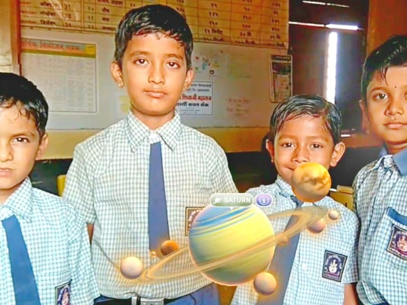 Gopalwadi school's 'planetarium' | गोपाळवाडी शाळेत अवतरली ‘ग्रहमाला’