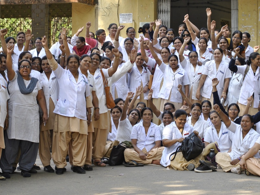 Medical College Hospital services affected due to Nurses went on strike | नागपूर मेडिकल कॉलेज इस्पितळाची रुग्णसेवा प्रभावित