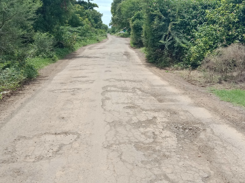 Poor road condition | पिळकोस रस्त्याची दुरवस्था